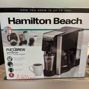 Hamilton Beach FlexBrew Advanced Coffee Maker - Black and Silver